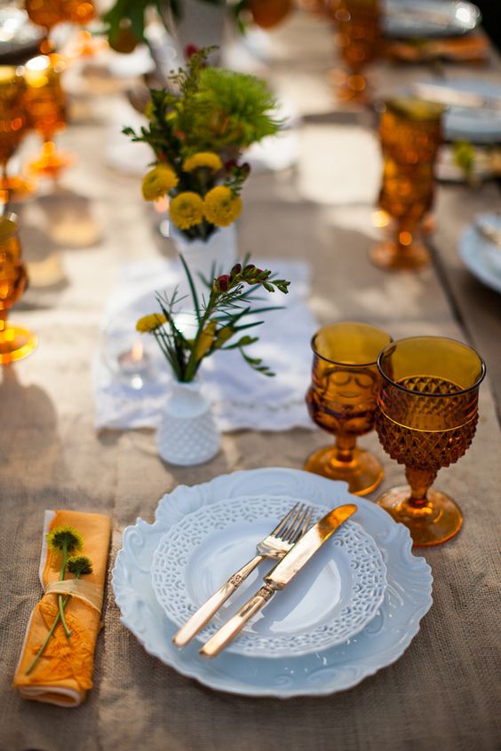 Amber Glassware Gives Holiday Tables Shine | Girlfriend is Better