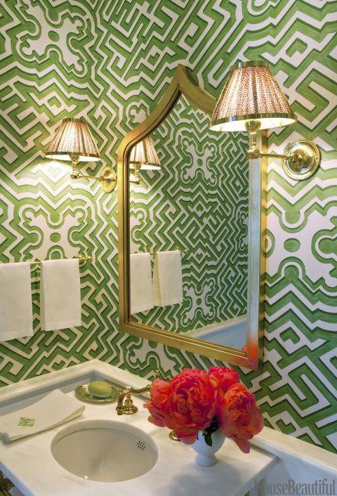 Glam up a powder room for guests | Decor by Ashley Whittaker | Girlfriend is Better