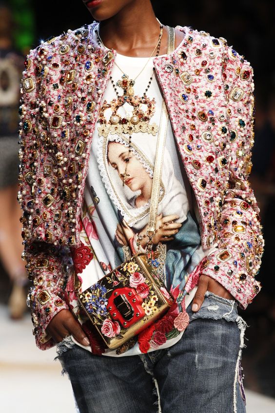 Dolce & Gabbana pins and embroidery | Embellished jackets | Girlfriend is Better