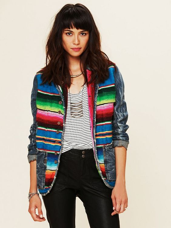 Free People Mexican Blanket Jacket | Embellished jackets | 