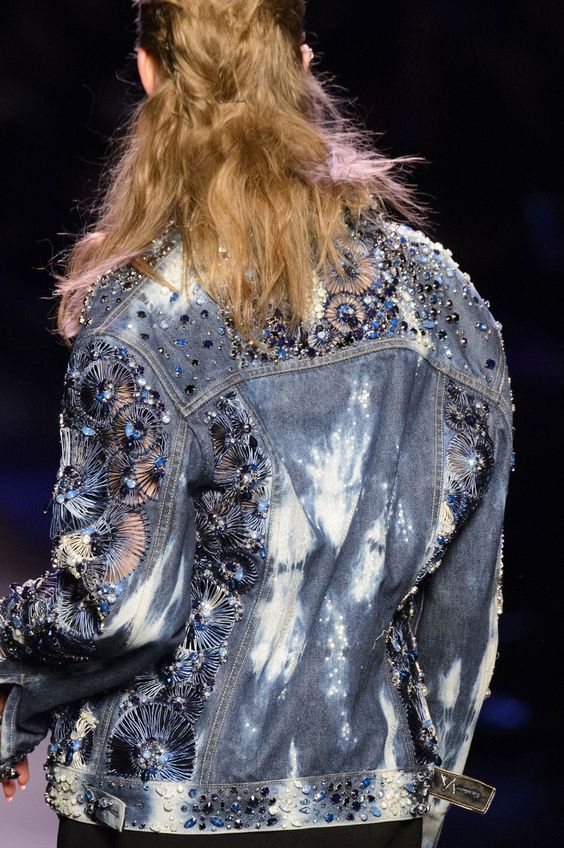 Jean Paul Gaultier studded denim | Embellished jackets | Girlfriend is Better