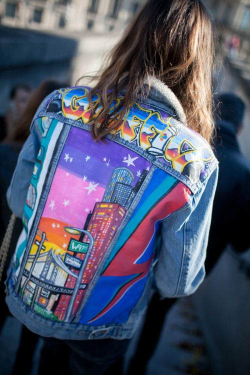 Hand-painted vintage denim | Embellished jackets | Girlfriend is Better