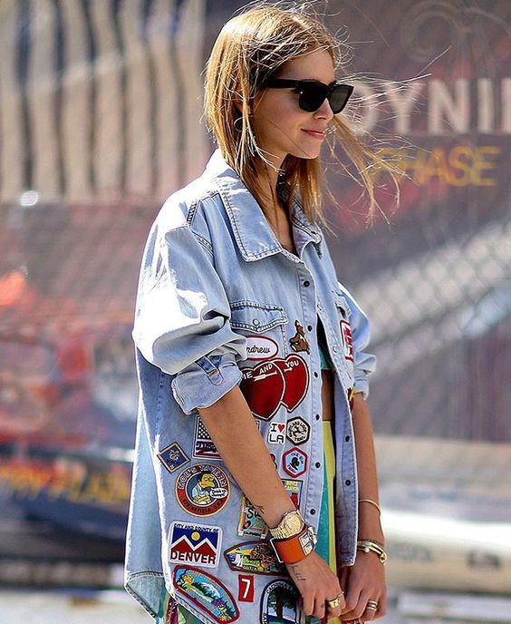 Patches on denim | Embellished jackets | Girlfriend is Better