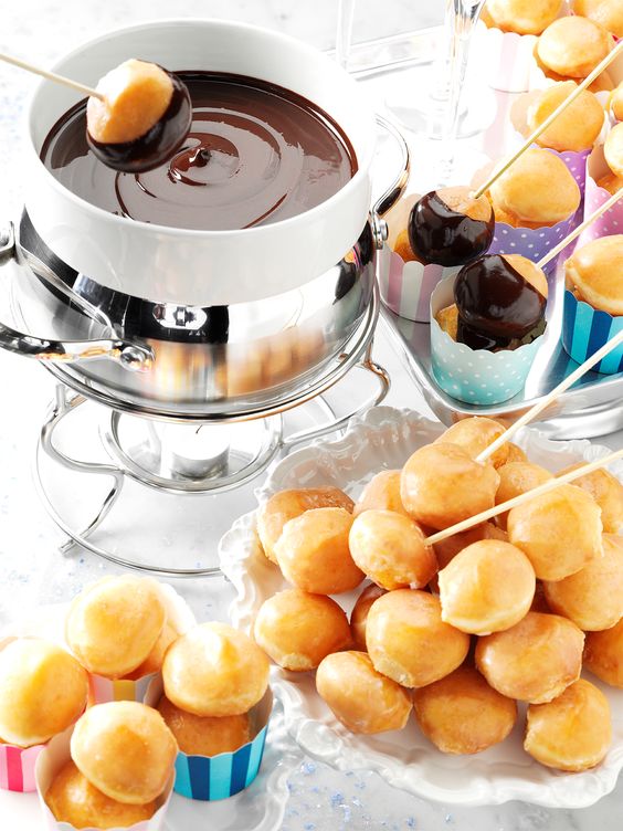 Krispy Kreme donuts and chocolate fondue | Girlfriend is Better