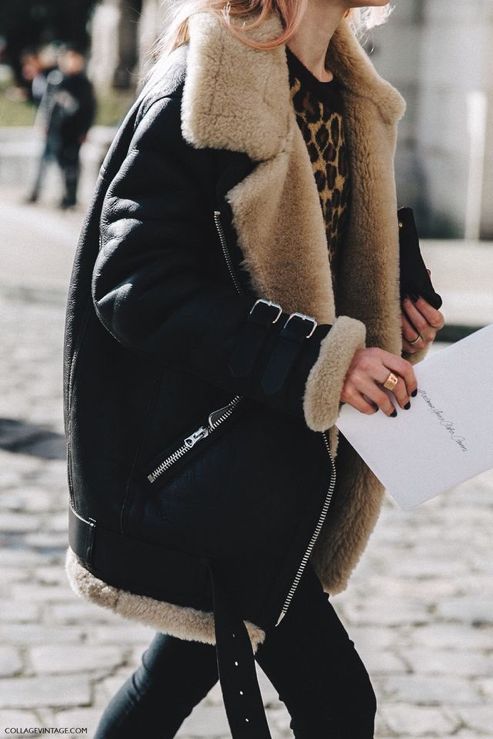 Sherpa and shearling fur-lined coats