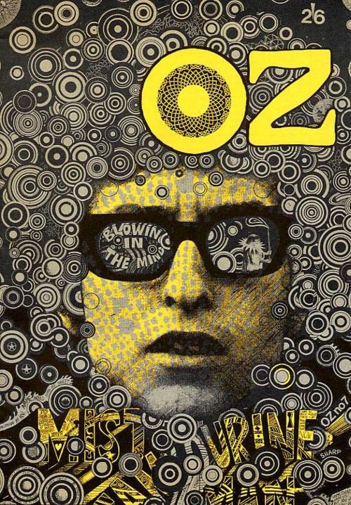 1967 OZ magazine cover art | Martin Sharp | Girlfriend is Better