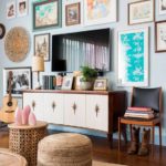 Lauren Cohan's chic Atlanta apartment and home furnishings decorated by interior designer Brian Patrick Flynn. | Painted furniture | Girlfriend is Better