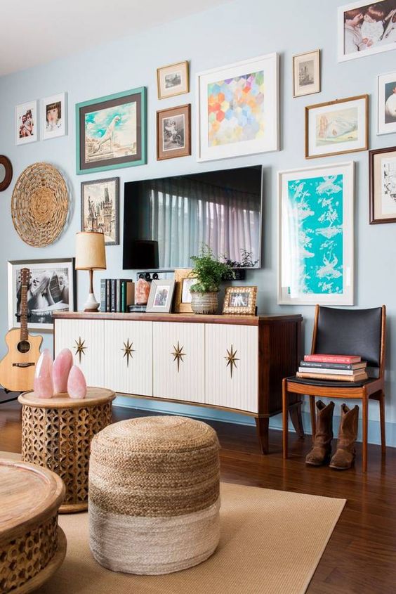 Lauren Cohan's chic Atlanta apartment and home furnishings decorated by interior designer Brian Patrick Flynn. | Painted furniture | Girlfriend is Better