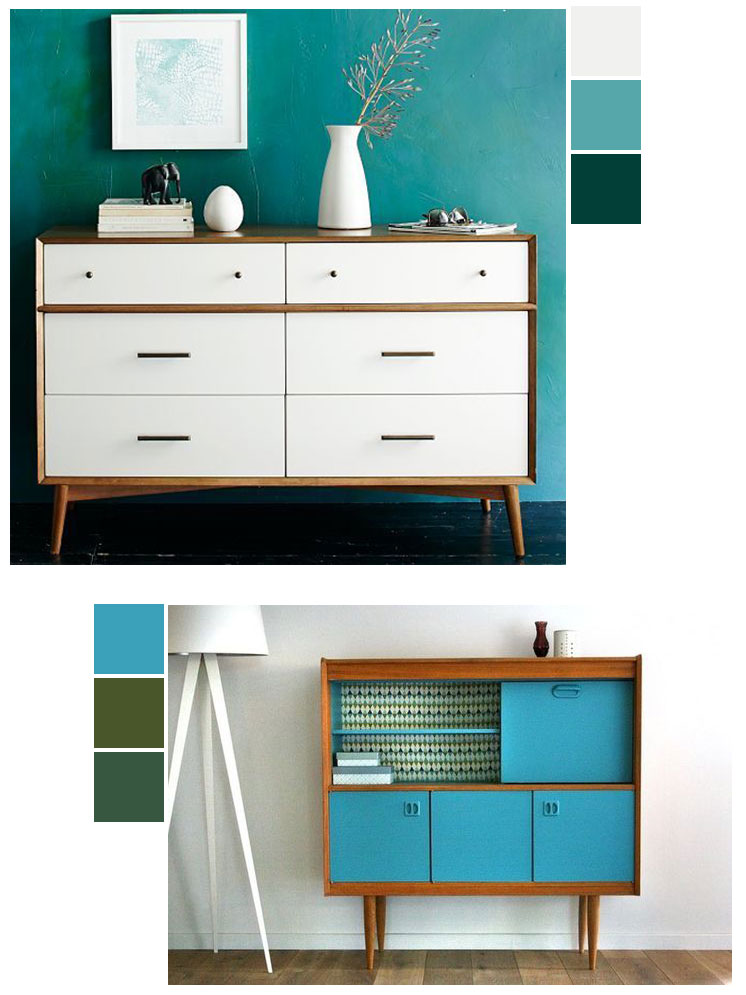 Painted furniture IDY ideas | Mid-century modern | Girlfriend is Better