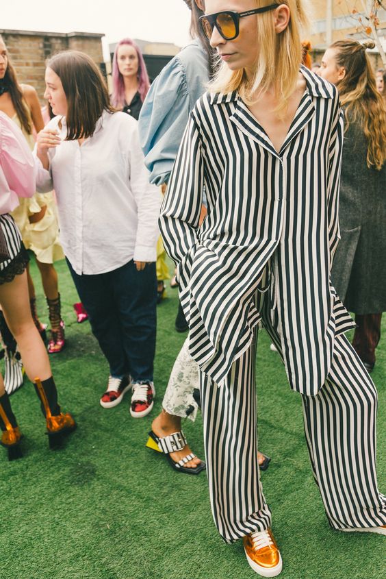 Pajamas during London FW S17 | Marques ‘ Almeida | Girlfriend is Better