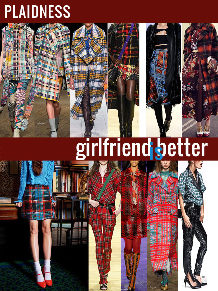 Plaidness | Favorite plaid runway looks | Girlfriend is Better