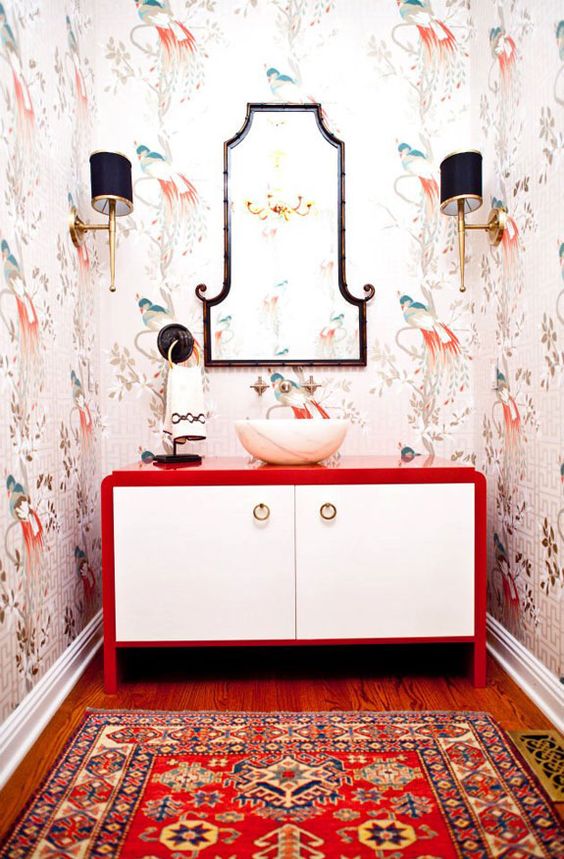 Attract prosperity and wealth with Feng Shui | Red bathroom accents | Girlfriend is Better