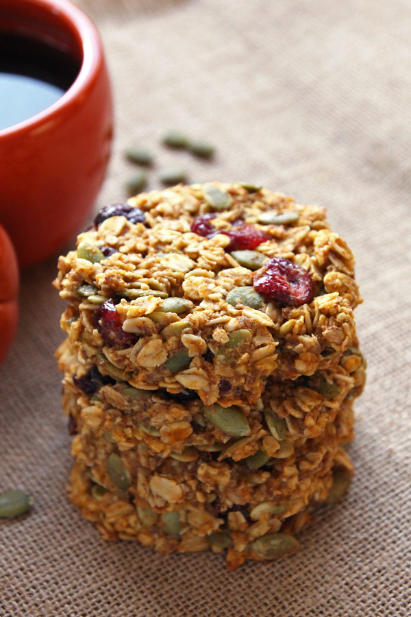 Pumpkin Breakfast Cookies | Low-sugar | Girlfriend is Better