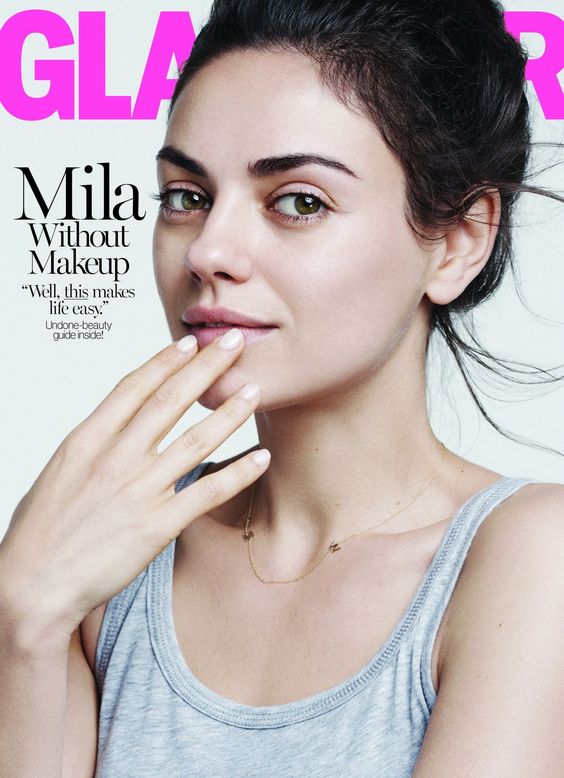 Mila Kunis make-up free Glamour cover | Retinol makes this look possible! | Girlfriend is Better