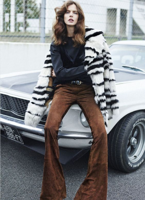 What every girl needs - suede flares and a sick automobile | Girlfriend is Better