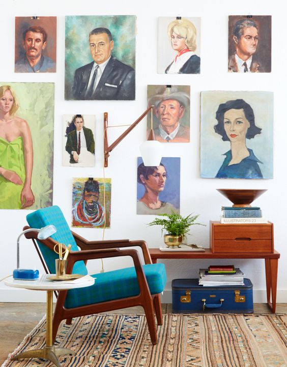 Gallery Wall ideas | mid-century modern decor | Girlfriend is Better