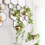 Hexagon mirrors in honeycomb design | Mid-century modern decor | Girlfriend is Better