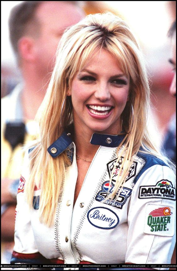 Patches on racing and bomber jackets | Britney Spears Nascar 400 in 2001 | Girlfriend is Better