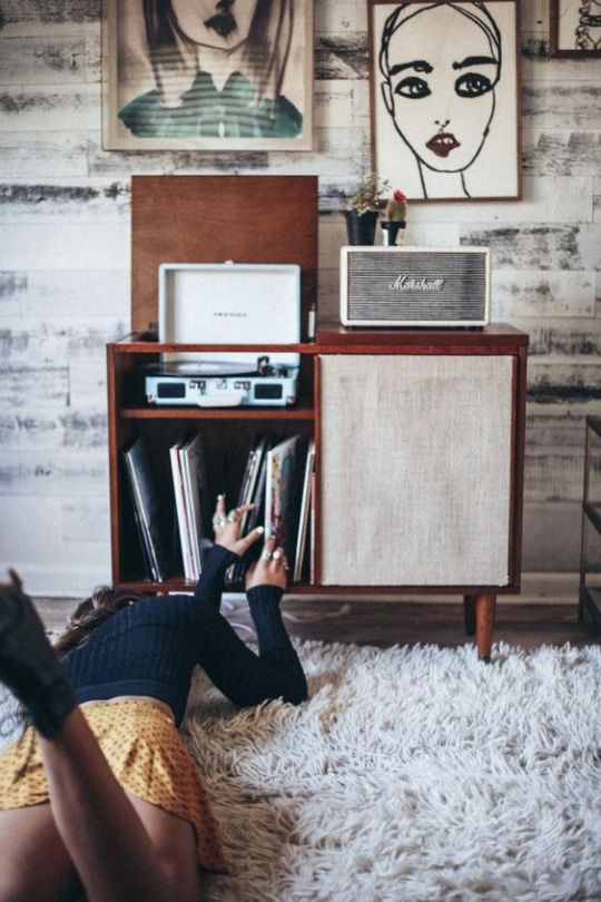 Mid-century modern record players and media cabinets | Girlfriend is Better