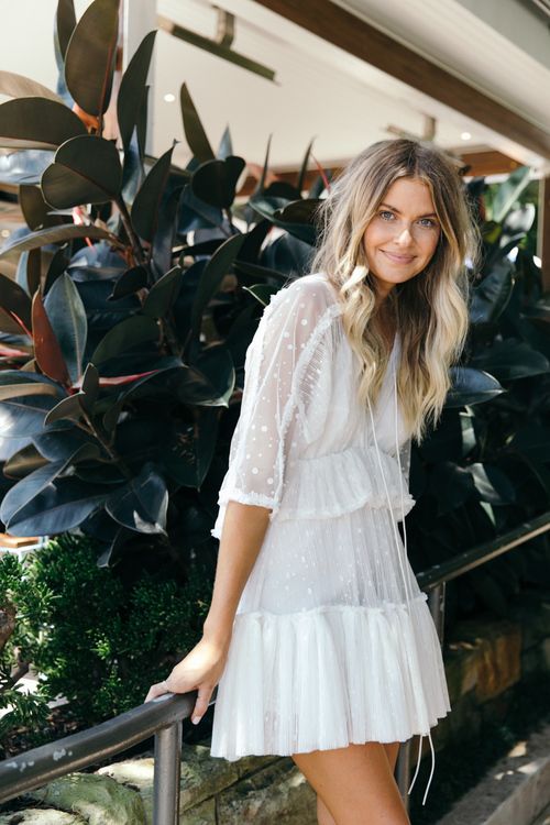 All white dress for Spring | Girlfriend is Better