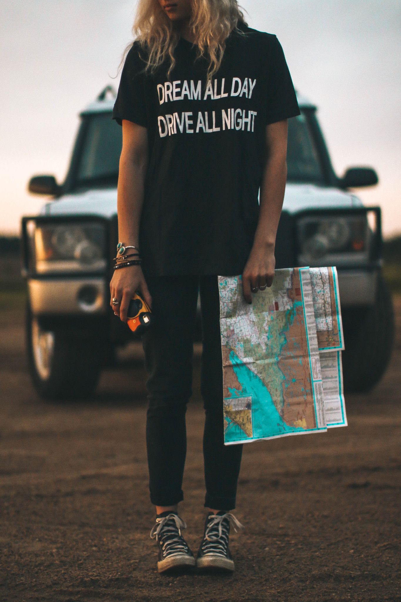 Dream All Day Drive All Night graphic tees | Girlfriend is Better