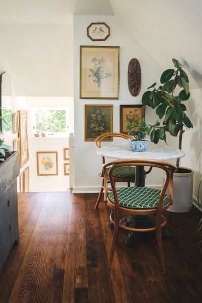 Dining nook with bistro table and chairs | Girlfriend is Better