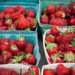 Strawberry baskets from farmer's market | summer recipes | Girlfriend is Better