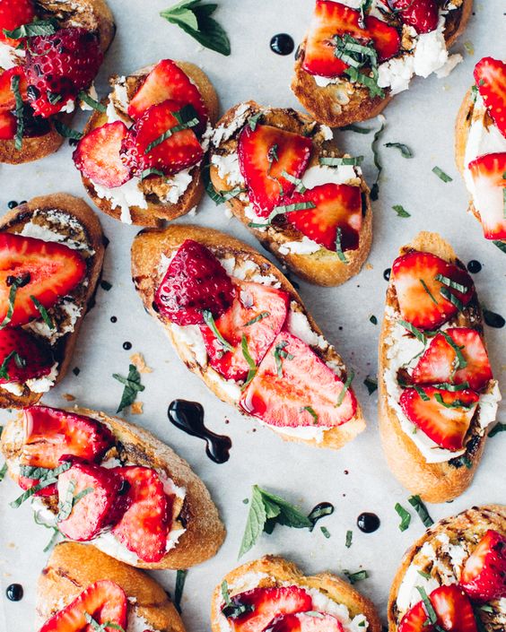 Strawberry Goat Cheese Crostini recipe | Girlfriend is Better