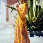 Yellow Tory Burch maxi dress | Spring fashion | Girlfriend is Better