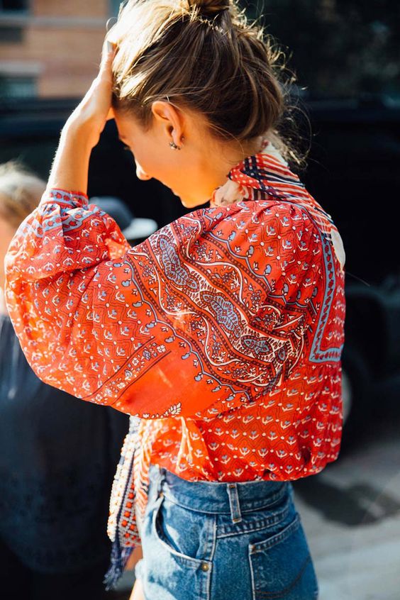 Yellow and orange peasant blouses for Bohemian charm | Spring fashion | Girlfriend is Better