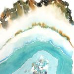 Agate watercolor artwork by NancyKnightArt via Etsy | Girlfriend is Better