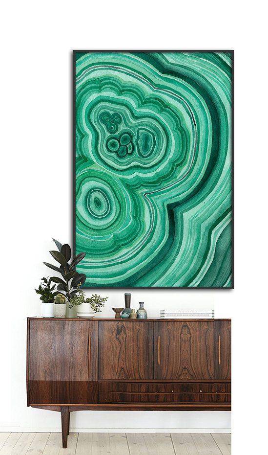 Agate watercolor artwork by Dantell via Etsy | Girlfriend is Better