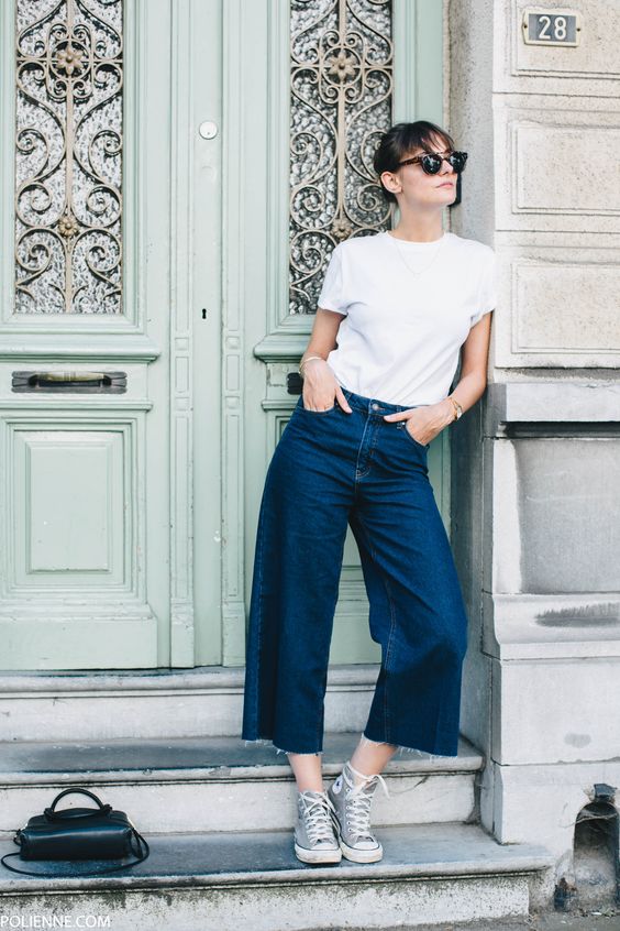 Denim culottes | Girlfriend is Better