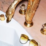 Gold swan faucet | Glam home decor | Girlfriend is Better