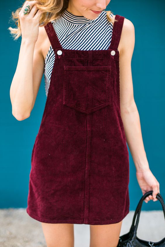 Pinafores and overalls in jewel tones | Girlfriend is Better