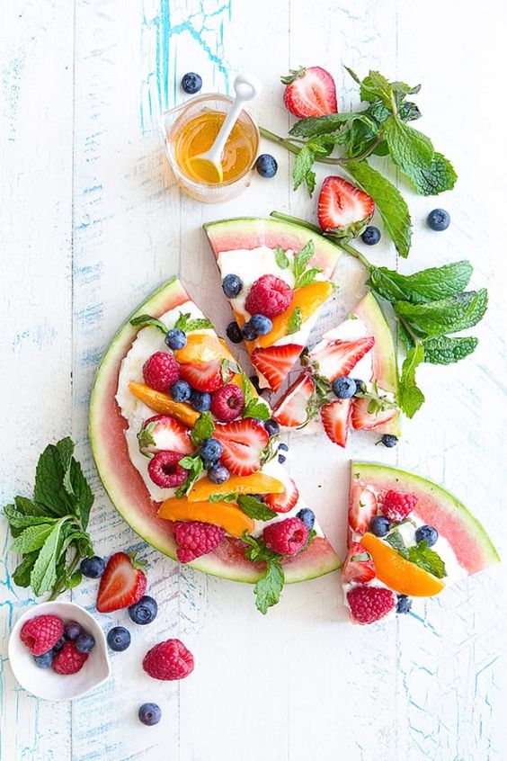 Watermelon fruit pizza recipe | Girlfriend is Better