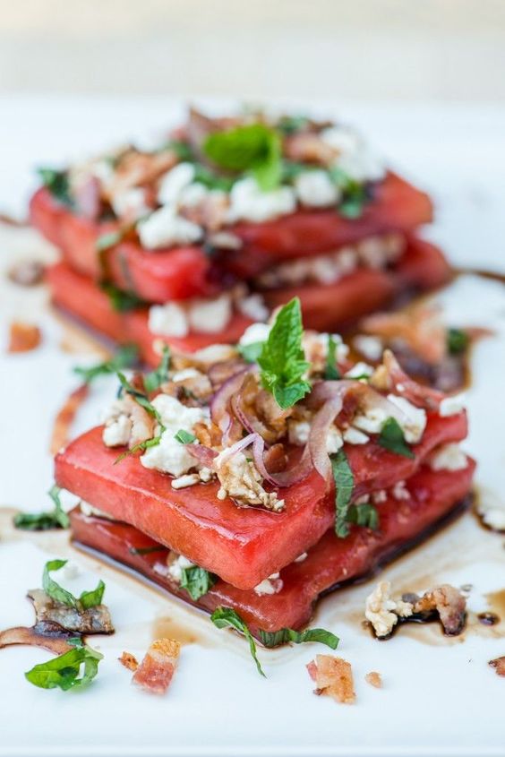 Savoury Watermelon Salad recipe | Girlfriend is Better