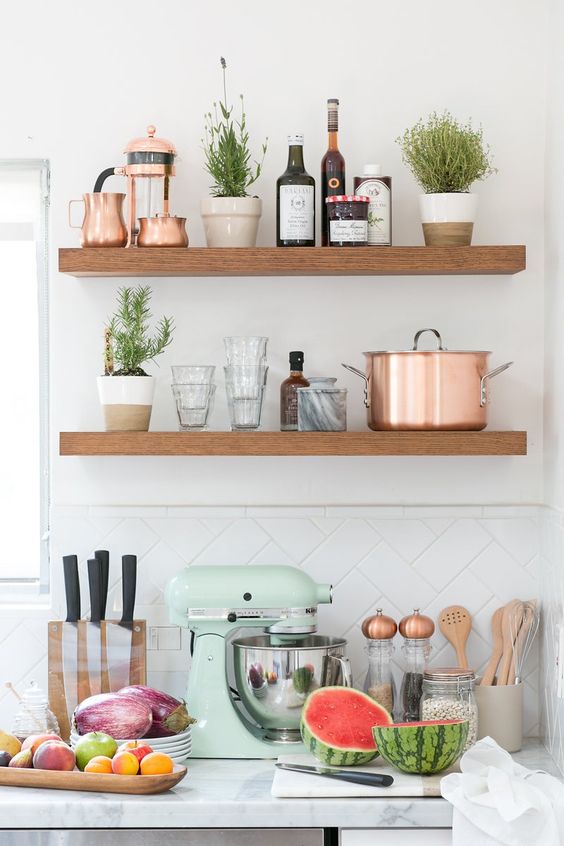 Open shelving in the kitchen | Girlfriend is Better