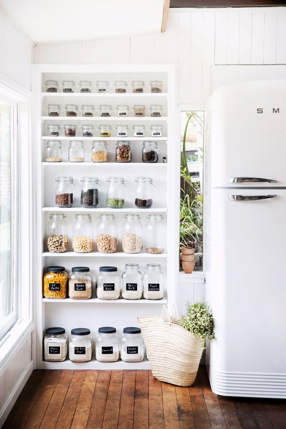 Organized pantry with open shelving | Girlfriend is Better