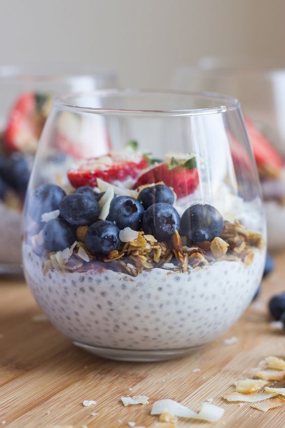 Vanilla Greek Yogurt Chia Seed Pudding Recipe | Girlfriend is Better