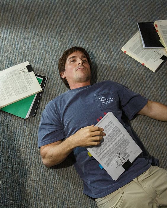 Christian Bale as Michael Burry in The Big Short | 72-hour kits list | Girlfriend is Better