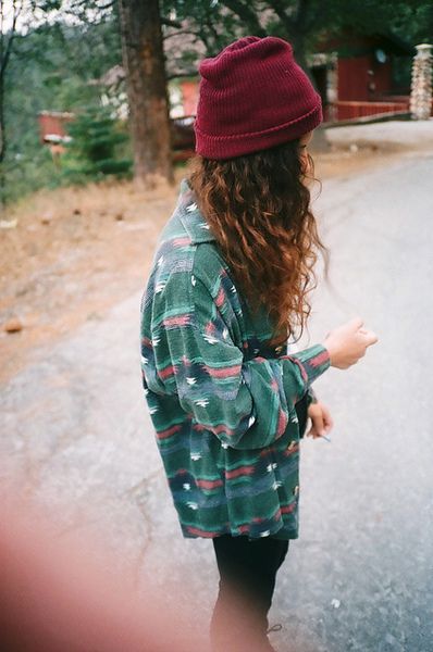 Vintage flannel shirt with Southwestern print | Hiking clothes | Girlfriend is Better