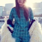 Plaid pant suit with fur coat | Fall fashion | Girlfriend is Better