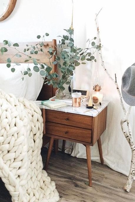 Hygge decor essentials | Branches and cozy blankets | Girlfriend is Better