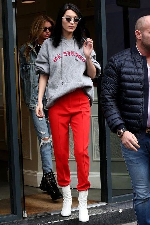 Red pants and white boots | Girlfriend is Better