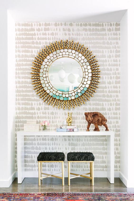 Sunburst mirror glamour | Celestial decor | Girlfriend is Better