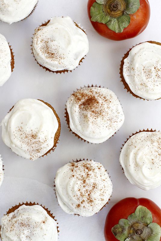 Persimmon Spice Cupcakes | Persimmons recipes and health benefits | Girlfriend is Better