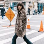 Winter fashion street style | Cheetah print fur coat red Converse | Girlfriend is Better