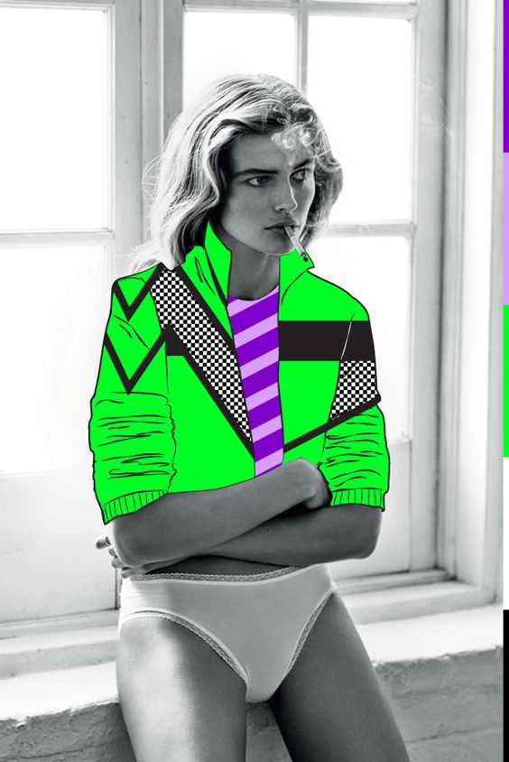 Lachlan Bailey/ Edita Vilkeviciute/ Industrie Mag by Kervin Brisseaux | Acid Fashion | Digital artist | Girlfriend is Better