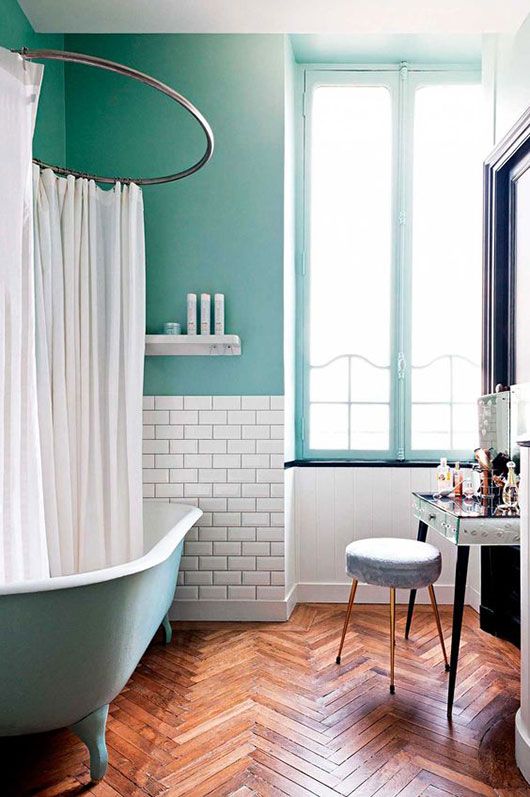 Teal bathrooms start your morning right | Girlfriend is Better